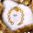 Natural Stone Bracelet - Single Stone - Collet Fitting - 1