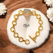 Natural Stone Bracelet - Single Stone - Collet Fitting - 1