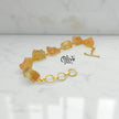 Natural Stone Bracelet - Claw Fitting - Seven Stones - Rough Shape - 33
