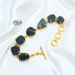 Natural Stone Bracelet - Claw Fitting - Seven Stones - Rough Shape - 33