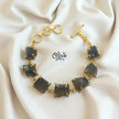 Natural Stone Bracelet - Claw Fitting - Seven Stones - Rough Shape - 33