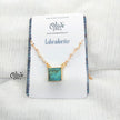 Golden Brass Collection Pendent - Natural Stones - Collet Fitting - Rough Shape - 34