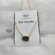 Golden Brass Collection Pendent - Natural Stones - Collet Fitting - Rough Shape - 34