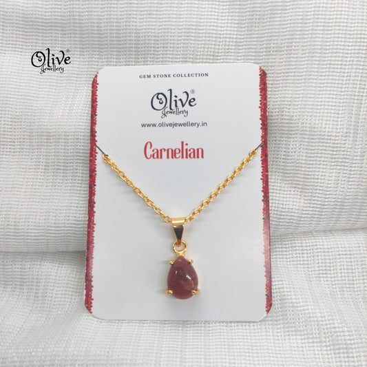 Natural Stones - Claw Fitting - Finished Stone - Drop Shape Pendent