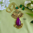 Golden Brass  Pendent Set - 62