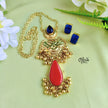 Golden Brass  Pendent Set - 68