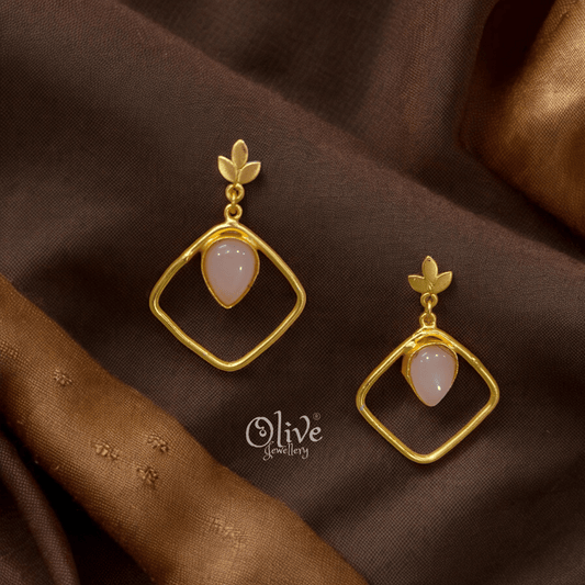 Golden Stone Danglers - 4