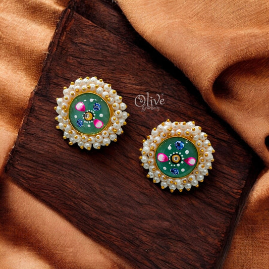 The Pearl Meena Studs