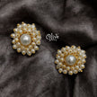 Golden Brass Earrings - 143