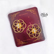 Golden Brass Earrings - 152