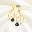 Golden Brass Earrings - 200