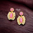 Golden Brass Earrings - 212