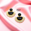 Golden Brass Earrings - 223