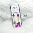Golden Brass Earrings - 274