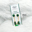 Golden Brass Earrings - 274