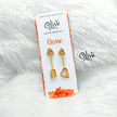 Golden Brass Earrings - 274