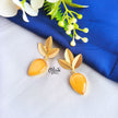 Golden Brass Earrings -320