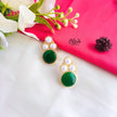 Golden Brass Earrings -328