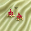 Golden Brass Earrings - 358