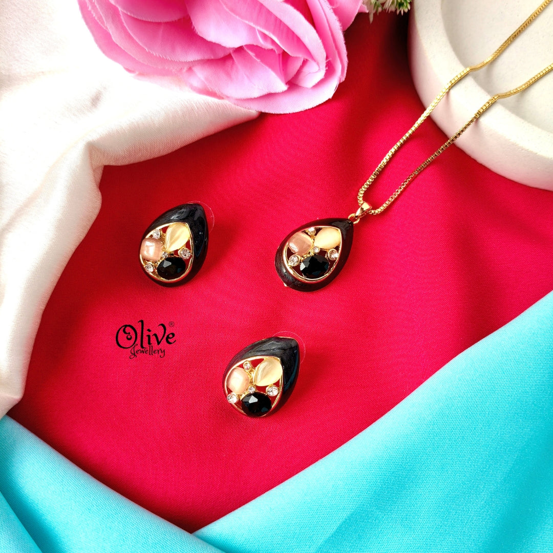 Glass Collection Pendant Set -008