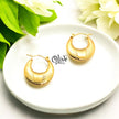 Golden Hoops Earrings - 15