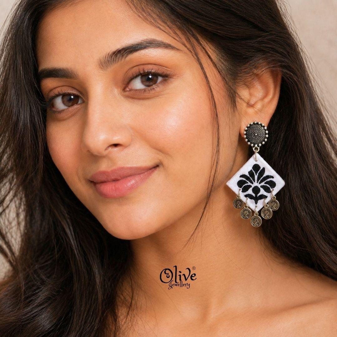 Handmade Kalamkari Earrings -013
