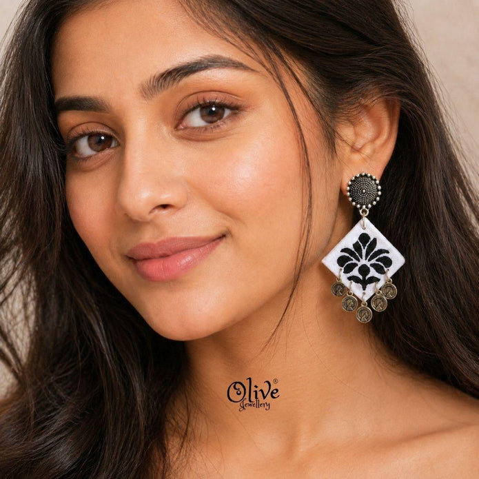 Handmade Kalamkari Earrings -013