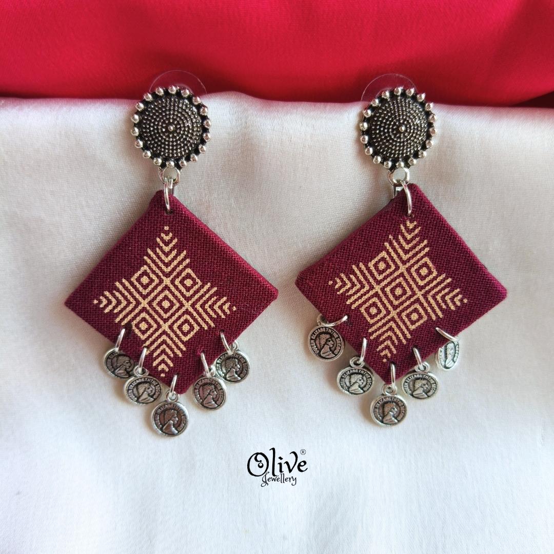 Handmade Kalamkari Earrings -035