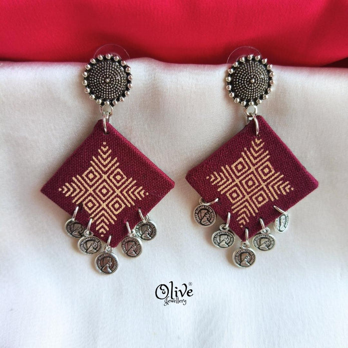Handmade Kalamkari Earrings -035