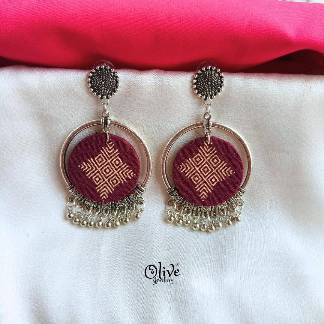 Handmade Kalamkari Earrings -038