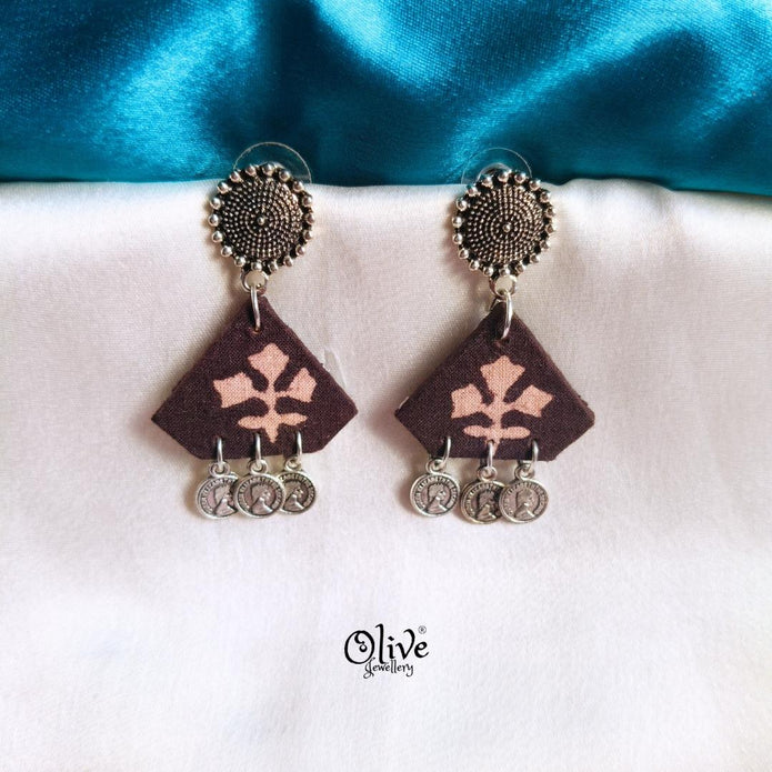Handmade Kalamkari Earrings -044