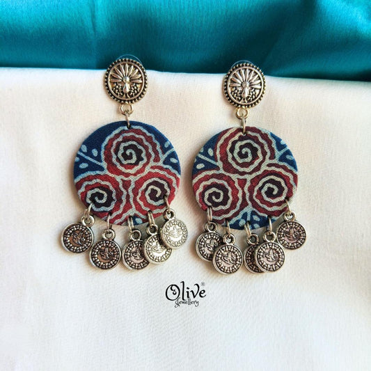 Handmade Kalamkari Earrings -056