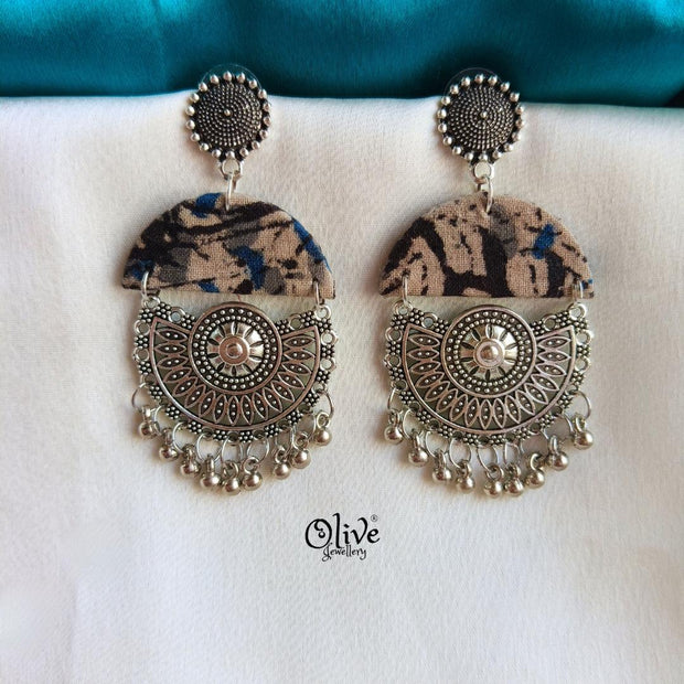 Handmade Kalamkari Earrings -058