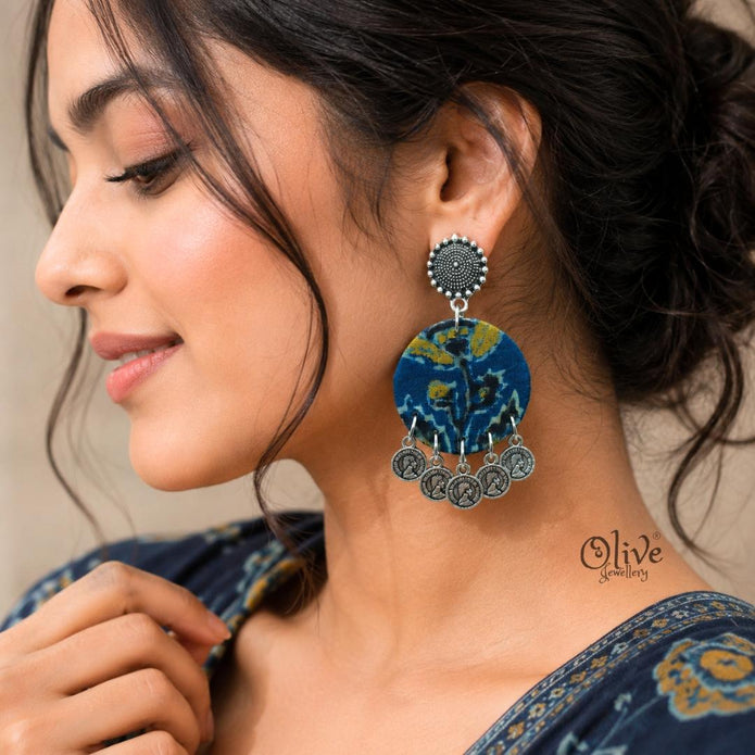 Handmade Kalamkari Earrings -059