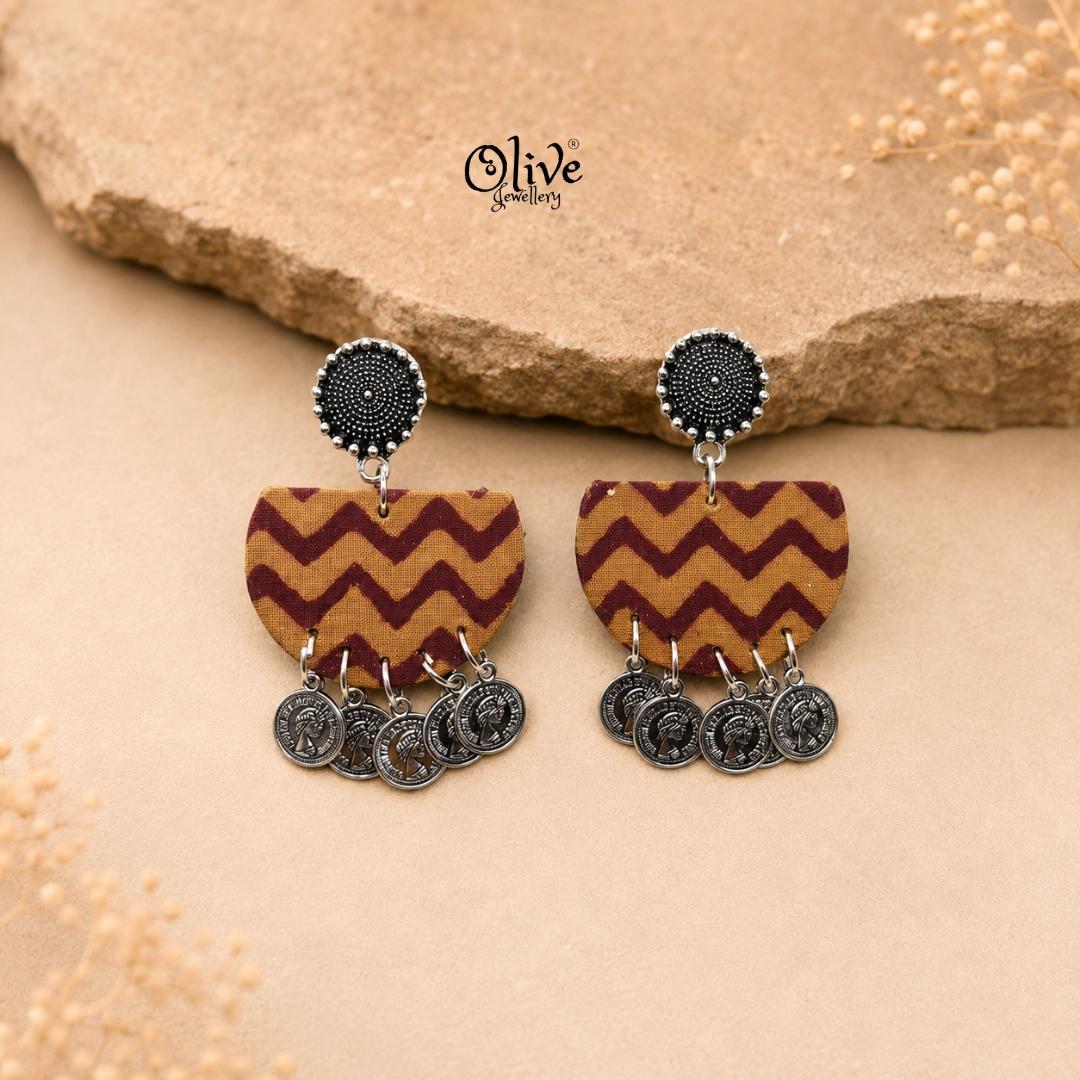 Handmade Kalamkari Earrings -065
