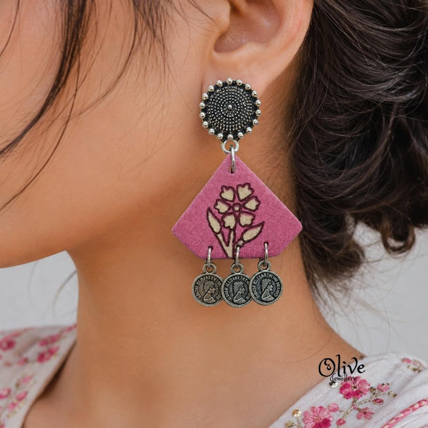Handmade Kalamkari Earrings -072