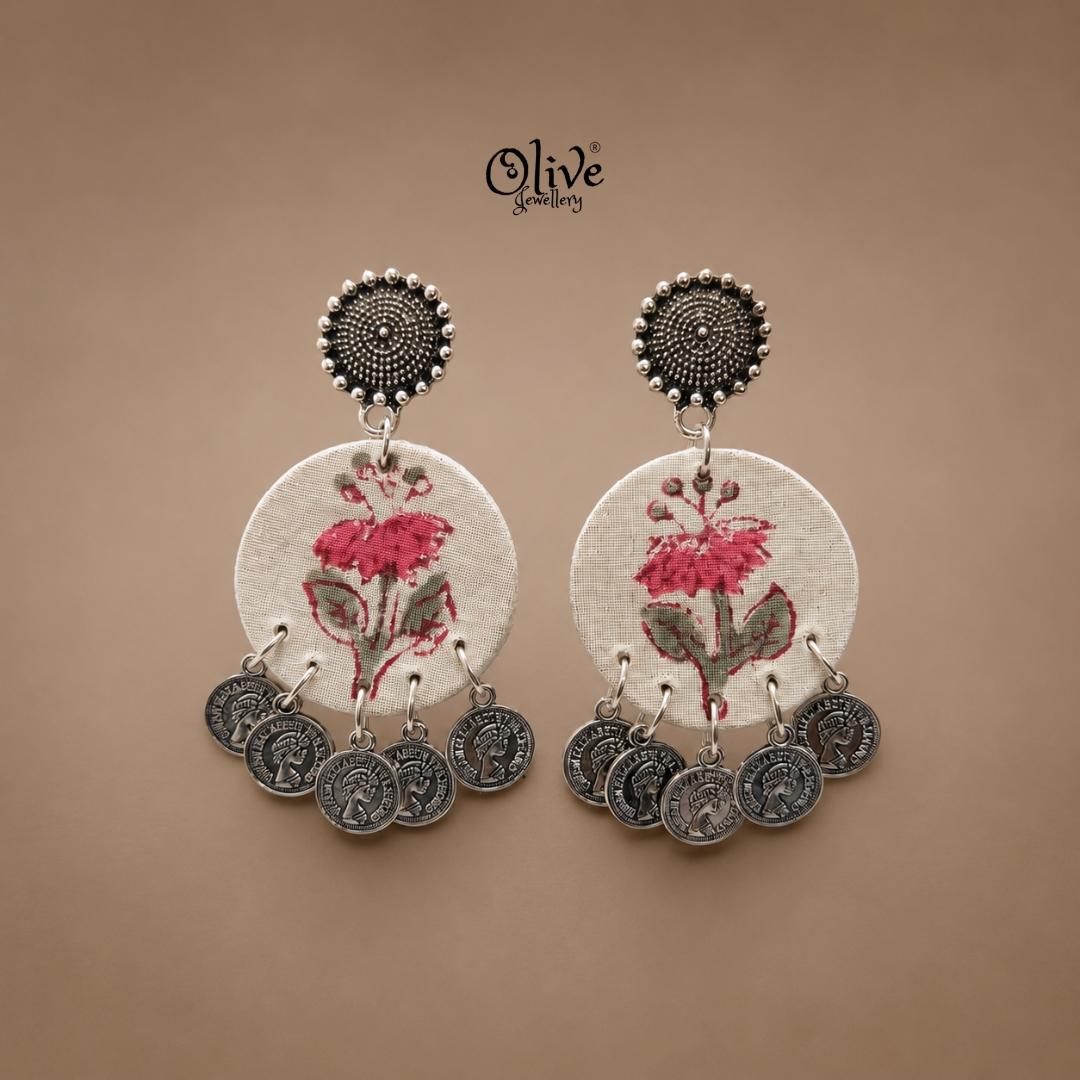Handmade Kalamkari Earrings -075