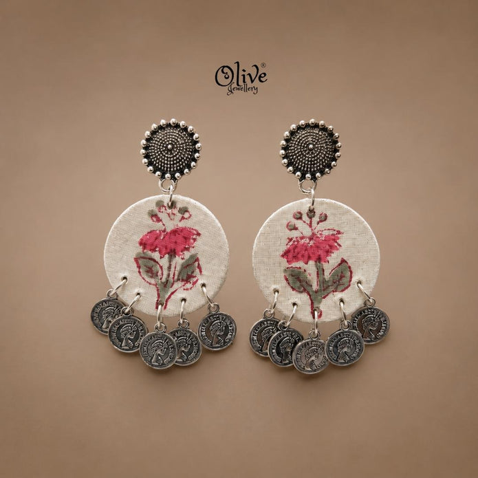 Handmade Kalamkari Earrings -075