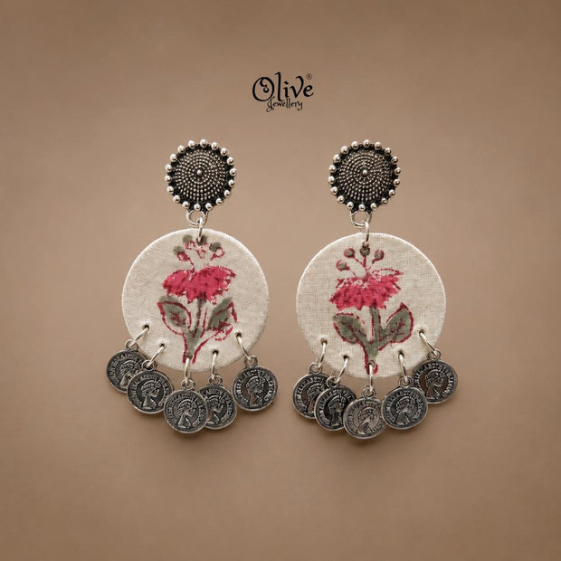 Handmade Kalamkari Earrings -075