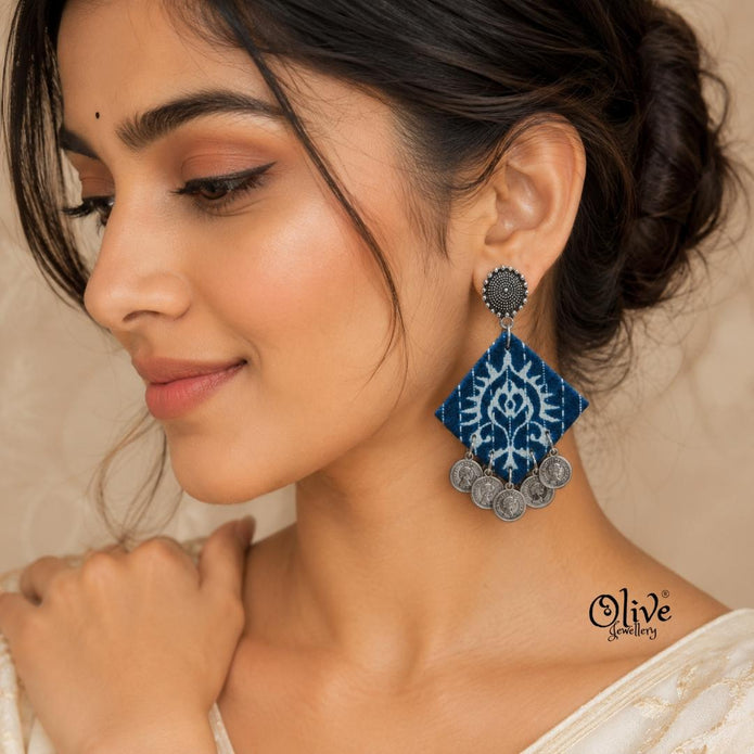 Handmade Kalamkari Earrings -077