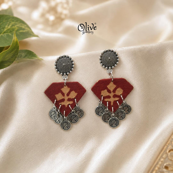 Handmade Kalamkari Earrings -078