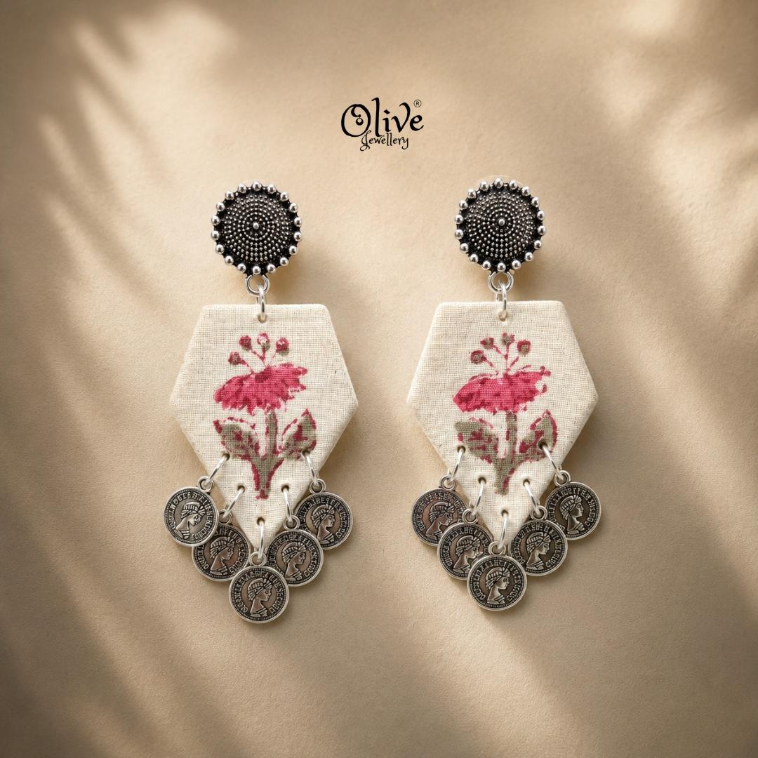 Handmade Kalamkari Earrings -081