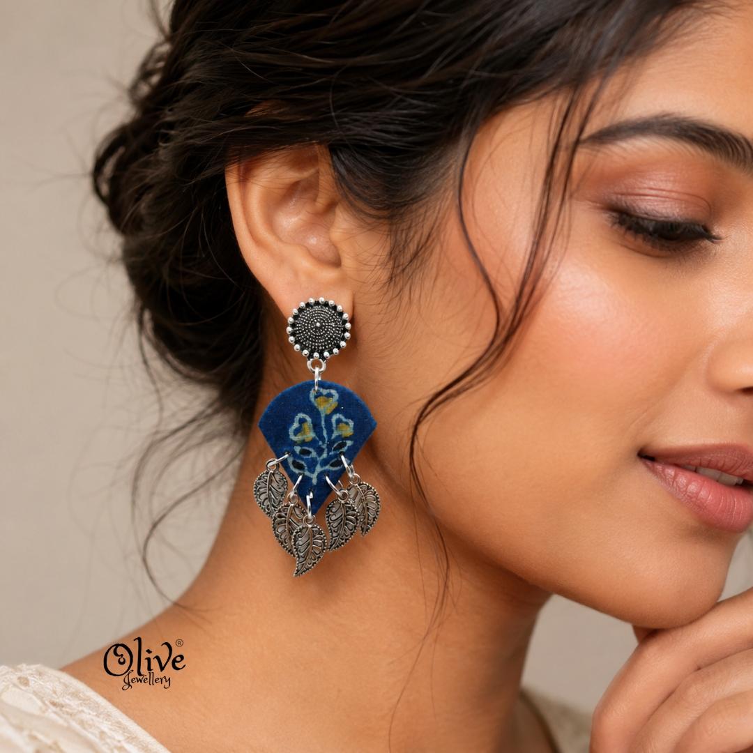 Handmade Kalamkari Earrings -083