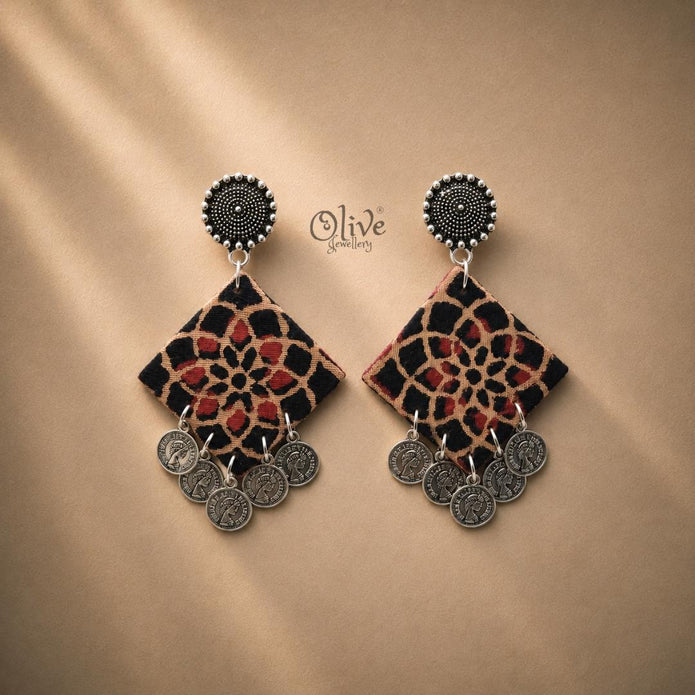 Handmade Kalamkari Earrings -085