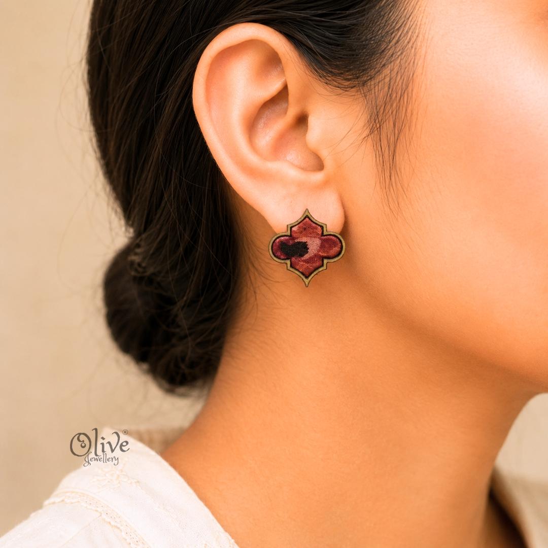 Handmade Kalamkari Earrings -094