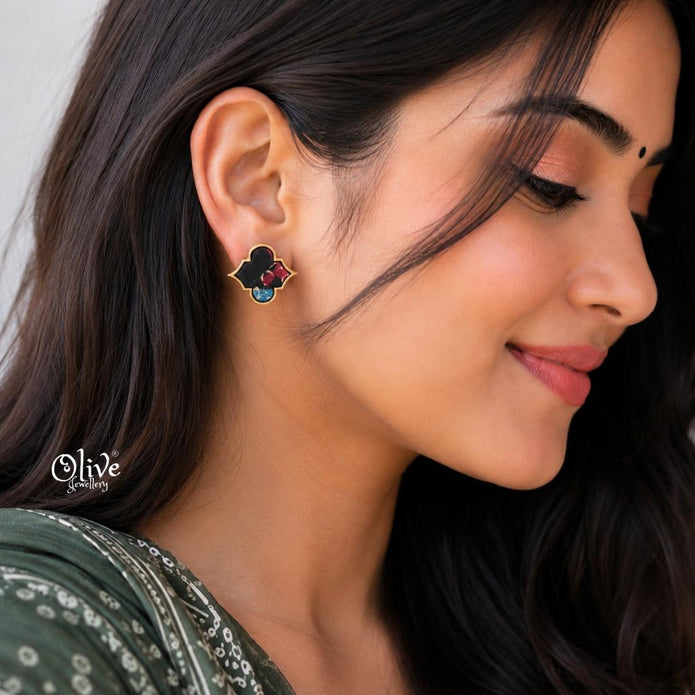 Handmade Kalamkari Earrings -095