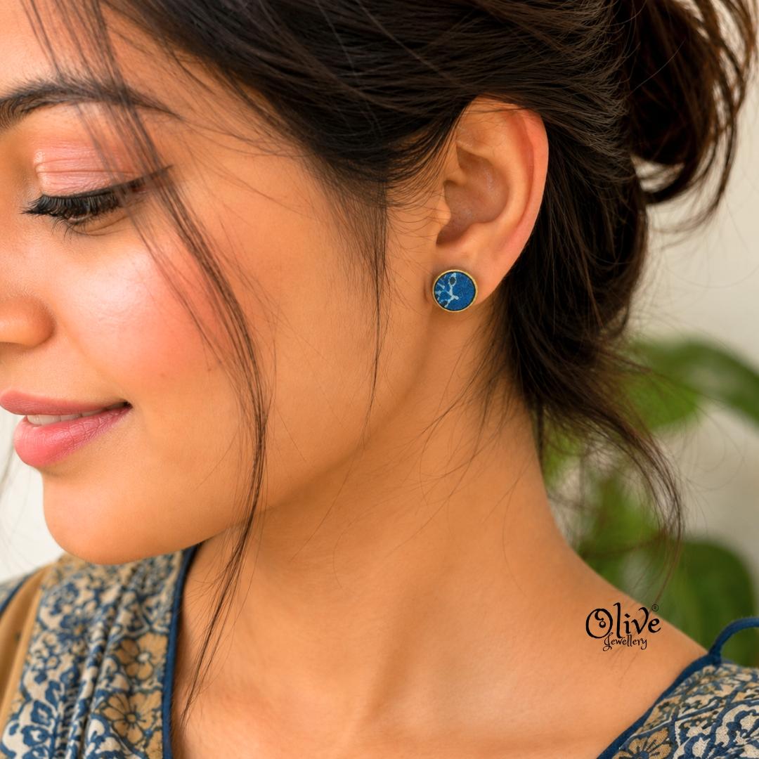 Handmade Kalamkari Earrings -098