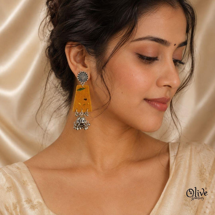 Handmade Kalamkari Earrings -102