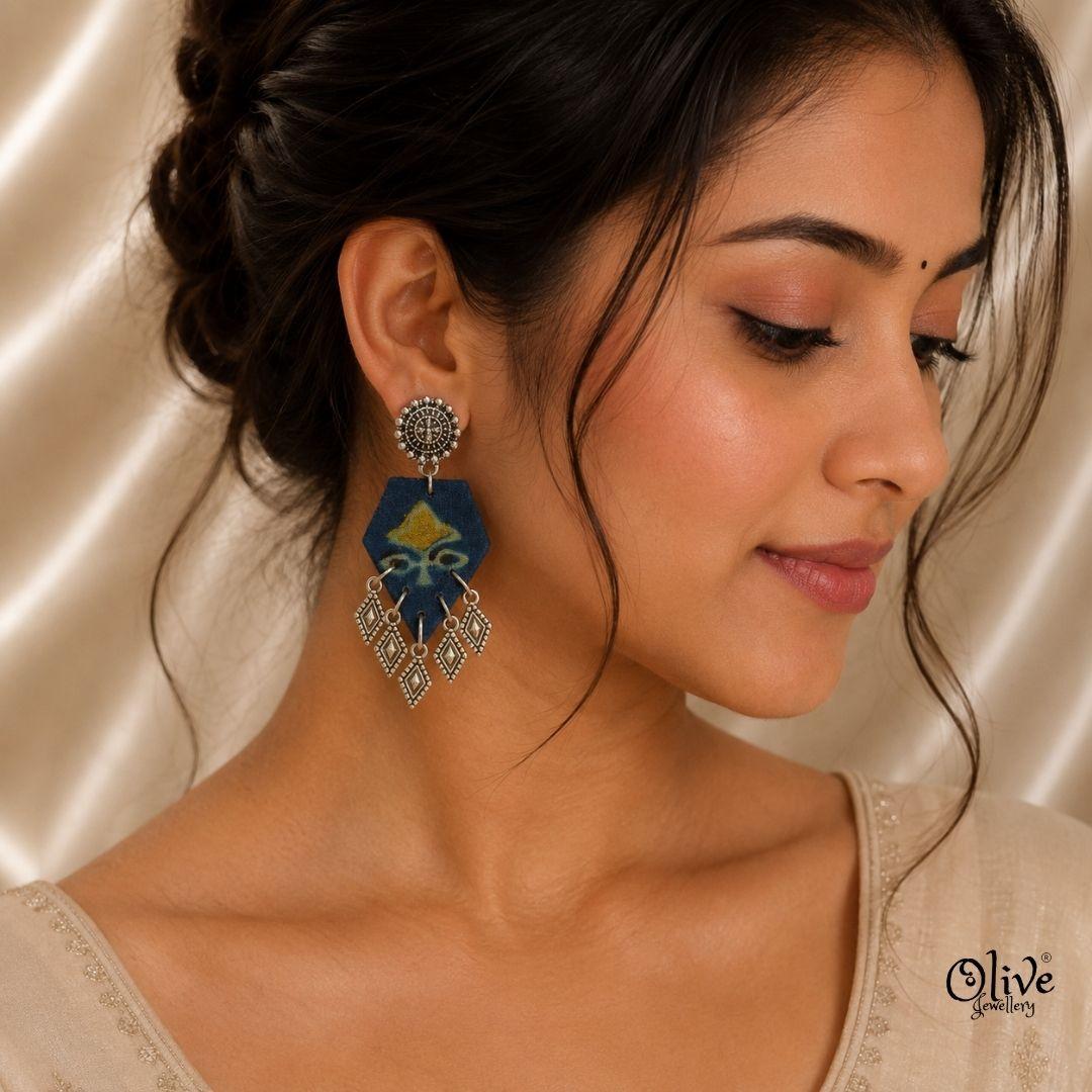 Handmade Kalamkari Earrings -105
