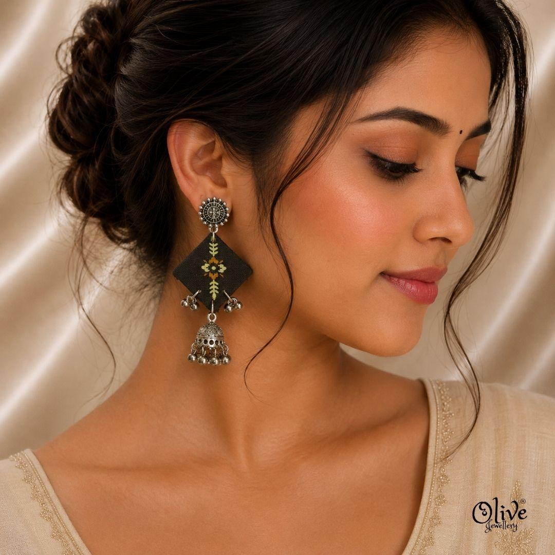 Handmade Kalamkari Earrings -107